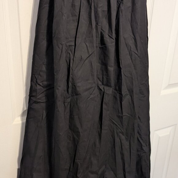 Linen Pleated Maxi Skirt - Picture 3 of 5